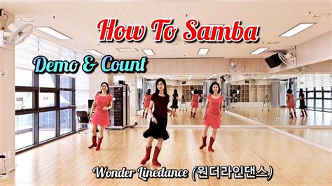 How To Samba Improver Line Dance Demo Count 광교웰빙국민체육센터 원더라인