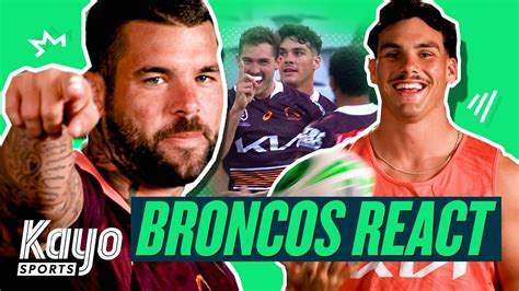 Broncos Players React To Their Biggest Moments From Last Season Nrl