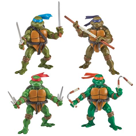 Teenage Mutant Ninja Turtles Classic 4 2003 Turtles 4 Pack Figure Bundle By Playmates Toys