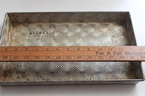 Ovenex N34 Starburst Texture Rectangular Baking Pan 1930s 40s Vintage