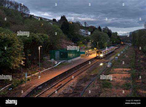 Transport For Wales Class Sprinter Train Calling At Dinas Rhondda