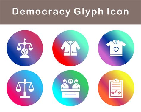 Democracy Vector Icon Set 21405832 Vector Art at Vecteezy