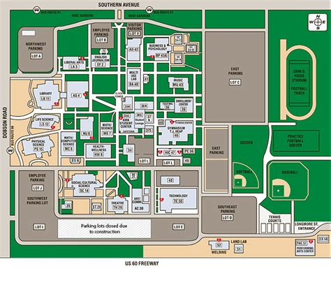 Southern and Dobson Campus Map - Locations - Mesa Community College
