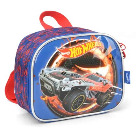 Lancheira T Rmica Hot Wheels Vermelha Luxcel Shopee Brasil