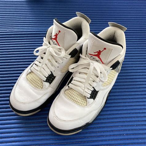 【やや傷や汚れあり】nike Air Jordan 4 Retro White Cement 2016 ナイキ エアジョーダン4 レトロ