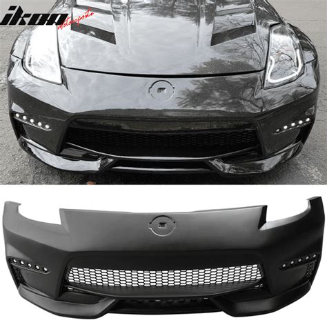 Compatible With 03 08 Nissan 350z Front Bumper Nis Style Unpainted Pp