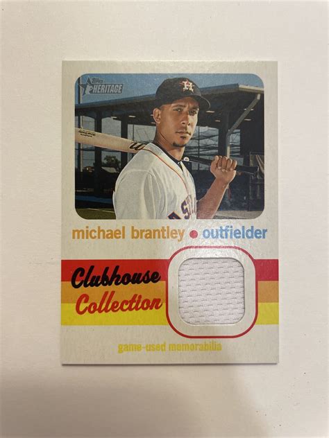 Topps Heritage Clubhouse Collection Relics Ccr Mbr Michael