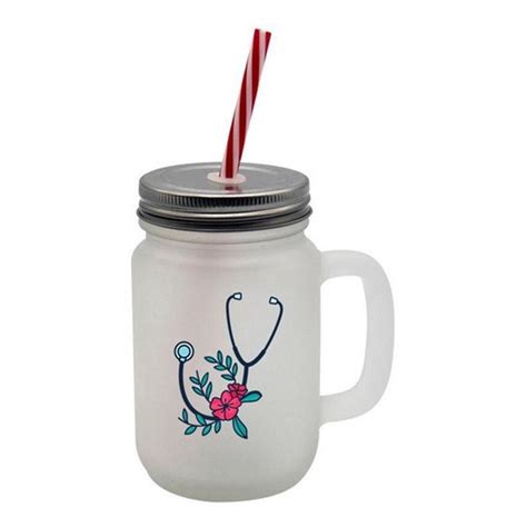 Caneca Canudo Mason Jars Jarra Medicina M Dica No Shoptime