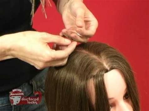 How To Install Bling String Hair Tinsel Doctoredlocks Youtube