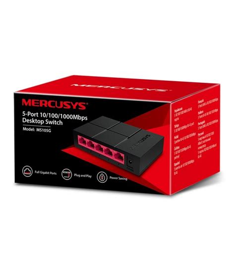 MERCUSYS MS105G SWITCH 5 PORT GIGABIT