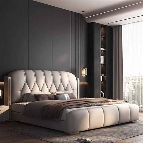 Splendor Furniture Luxury King Size Bed Bedroom Frame Headboard Bed ...