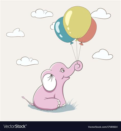 Elephants Playing Baby Clip Art Pink Elephant Cartoon Images Single