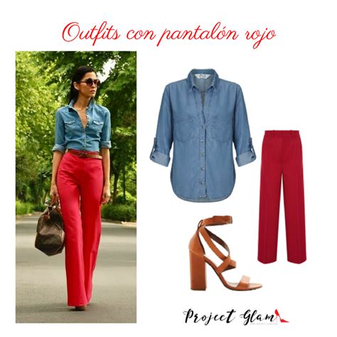 Pantalón rojo ideas para combinar Project Glam