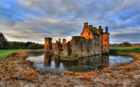 Free High Resolution Wallpaper Caerlaverock Castle Scotland Castles