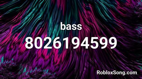 Bass Roblox Id Roblox Music Codes