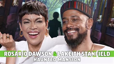 Haunted Mansion Interview Rosario Dawson Lakeith Stanfield Youtube