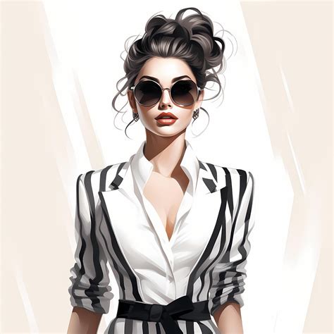 Boss Babe Fashion Clipart Boss Babe Digital Planner Illustration Set Minimalist Lady Boss