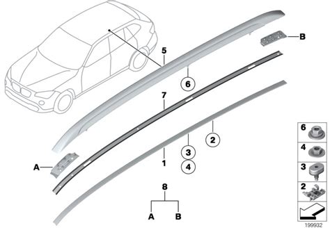 Original BMW Dachreling Rechts X1 F48 SCHWARZ HUBAUER Shop De