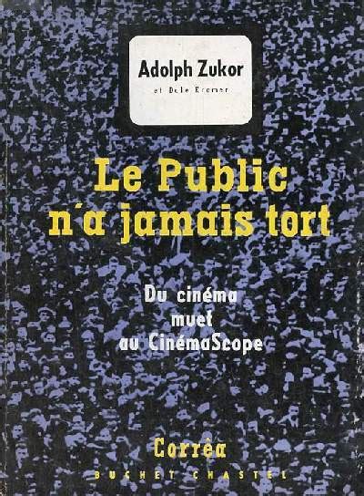 Couverture Livre Le Public N A Jamais Tort