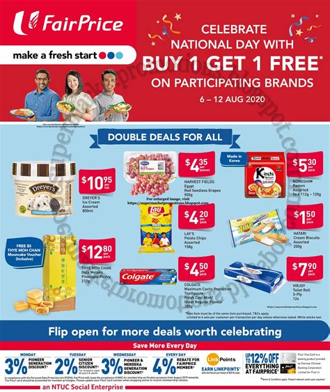 Ntuc Fairprice National Day Double Deals Promotion 06 12 August 2020 ~ Supermarket Promotions