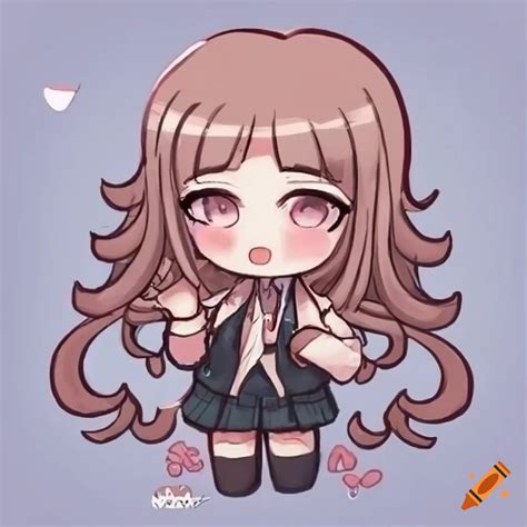 Cute Chibi Version Of Chiaki Nanami On Craiyon