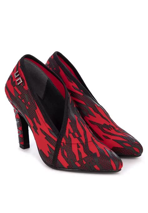 Buy United Nude Fold Lite Hi Slip On Heels In Red Geo 2024 Online