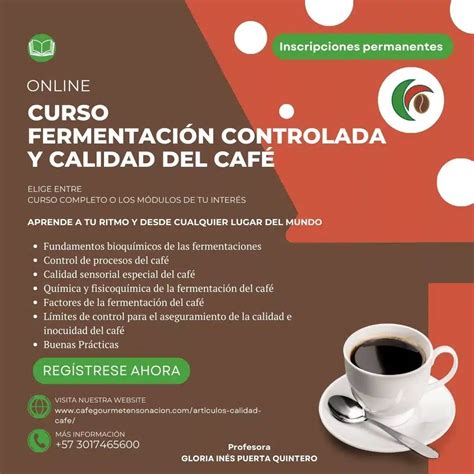 Curso Fermentaci N Controlada Sabor Y Calidad Caf Caf Gourmet