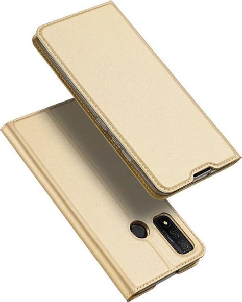 Dux Ducis Pro Serie Slim Wallet Hoes Huawei P Smart Goud