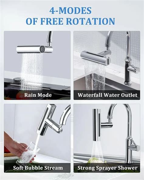 View Similar 3 Modes Kitchen Waterfall Faucet Spray Head Water Saving