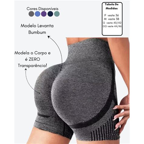 Short Levanta Glúteos Antes E Depois - KIT 3 SHORTS ACADEMIA EMPINA LEVANTA BUMBUM SEM COSTURA | Shopee Brasil