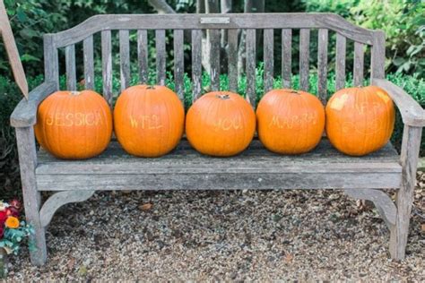 Carved Pumpkins Marriage Proposal At Dallas Arboretum Garden