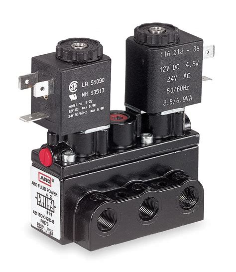 ARO, Alpha, Four-Way / Three-Position, Solenoid Air Control Valve ...