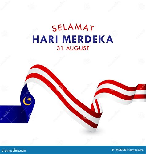 Selamat Hari Merdeka Malaysia Vector Design For Banner Print And