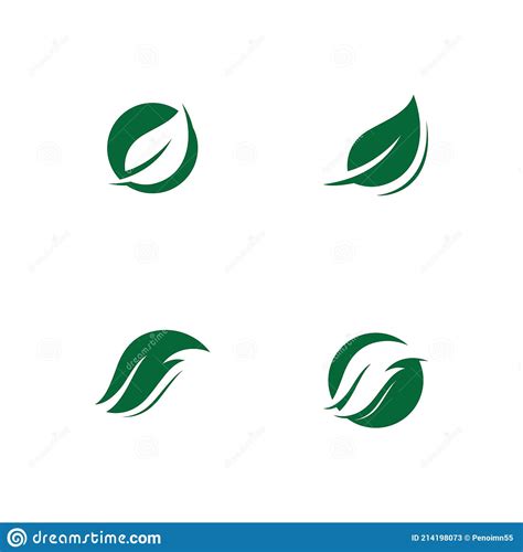 Green Leaf Logo Ecology Nature Vector Icon Stock Vector Illustration Of Template Icon 214198073