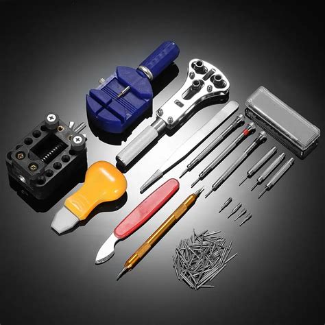 146 шт Профессиональный набор инструментов для ремонта часов, чехол для ...