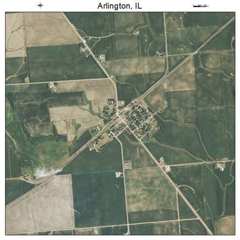 Aerial Photography Map of Arlington, IL Illinois