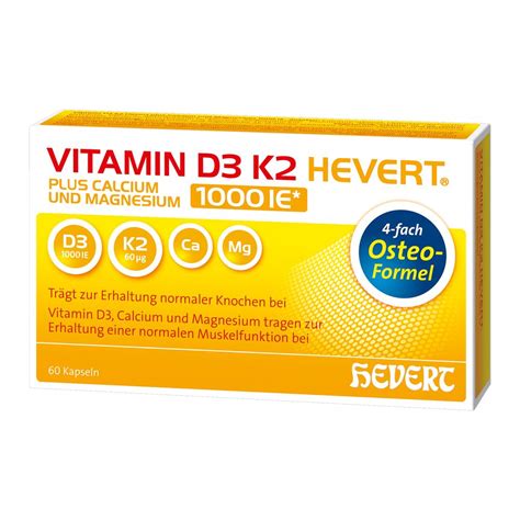 Vitamine D K Hevert Plus Calcium Et Magn Sium Pc S Shop Apotheke Ch