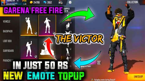 New Topup Event Free Fire The Victor Emote Free Fire Website