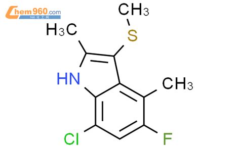 7 氯 5 氟 24 二甲基 3 甲基硫代 1h 吲哚「cas号：628736 90 3」 960化工网