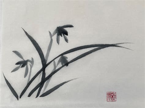 Introduction To Japanese Sumi E Painting Orchids The Arc Winchester