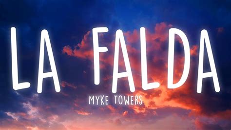 Myke Towers La Falda Lyrics Youtube