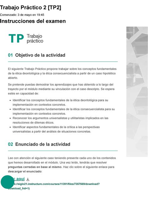 Tp Tica Y Deontolog A Universidad Empresarial Siglo Porcentaje