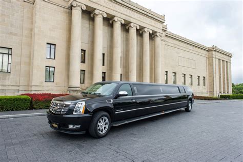 Black Cadillac Escalade SUV Stretch Limousine Rental KC