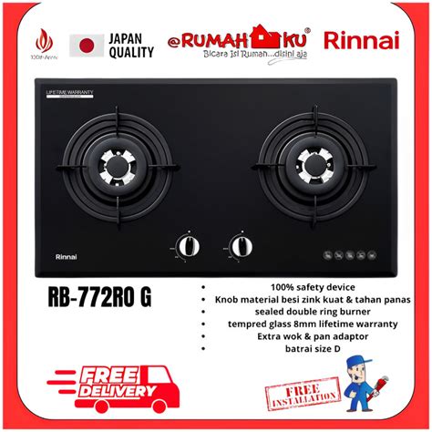 Promo Kompor Tanam Rinnai RB 772RO Built In Hob RB 772 RO G Cicil 0 3x