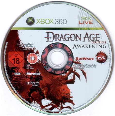 Dragon Age Origins Awakening 2010 Xbox 360 Box Cover Art MobyGames