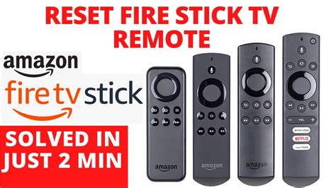 How To Reset Amazon Fire Stick Tv Remote Fire Stick Remote Not