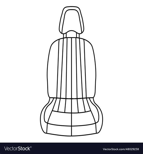 Car seat icon Royalty Free Vector Image - VectorStock