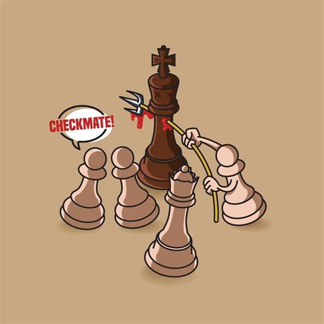 Chess checkmate vector image 11127859 Vector Art at Vecteezy