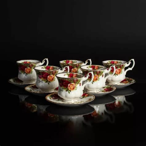 Royal Albert Porzellan Kaffee Mocca Set Teilig Old Country Roses