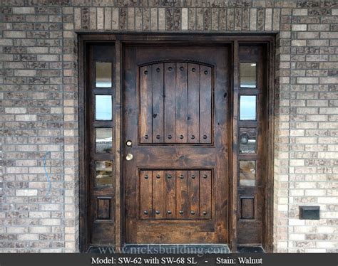 Rustic Exterior Exterior Doors Entrance Doors Front Doors 2 Panel Doors Knotty Alder Doors